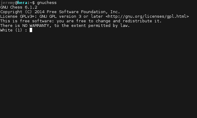 A GNU/Linux chess game