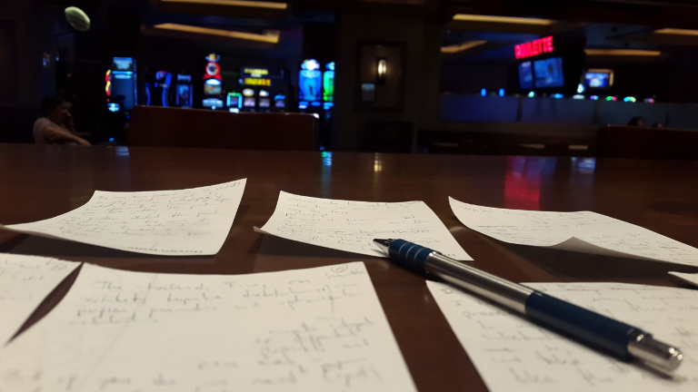 Writing a blog post from Monte Carlo in Vegas
