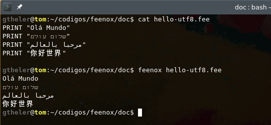 UTF-8 in Bash (through Konsole)